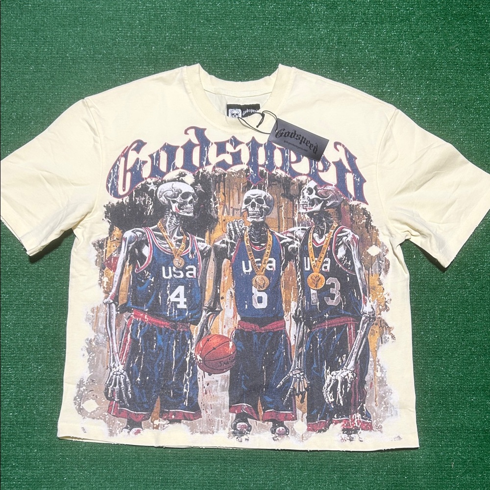 Godspeed basketball tee size M